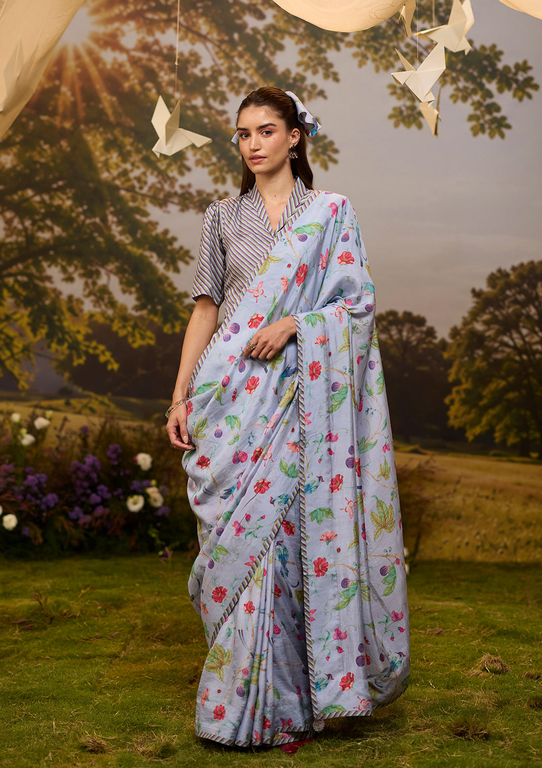 Fig &amp; Fable Lilac Saree