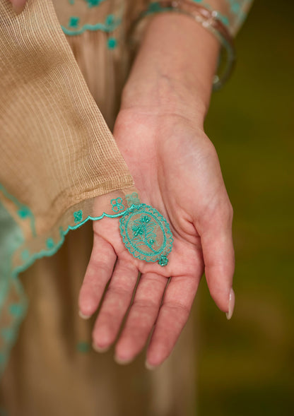 Woodland Stories Embroidered Beige Dupatta