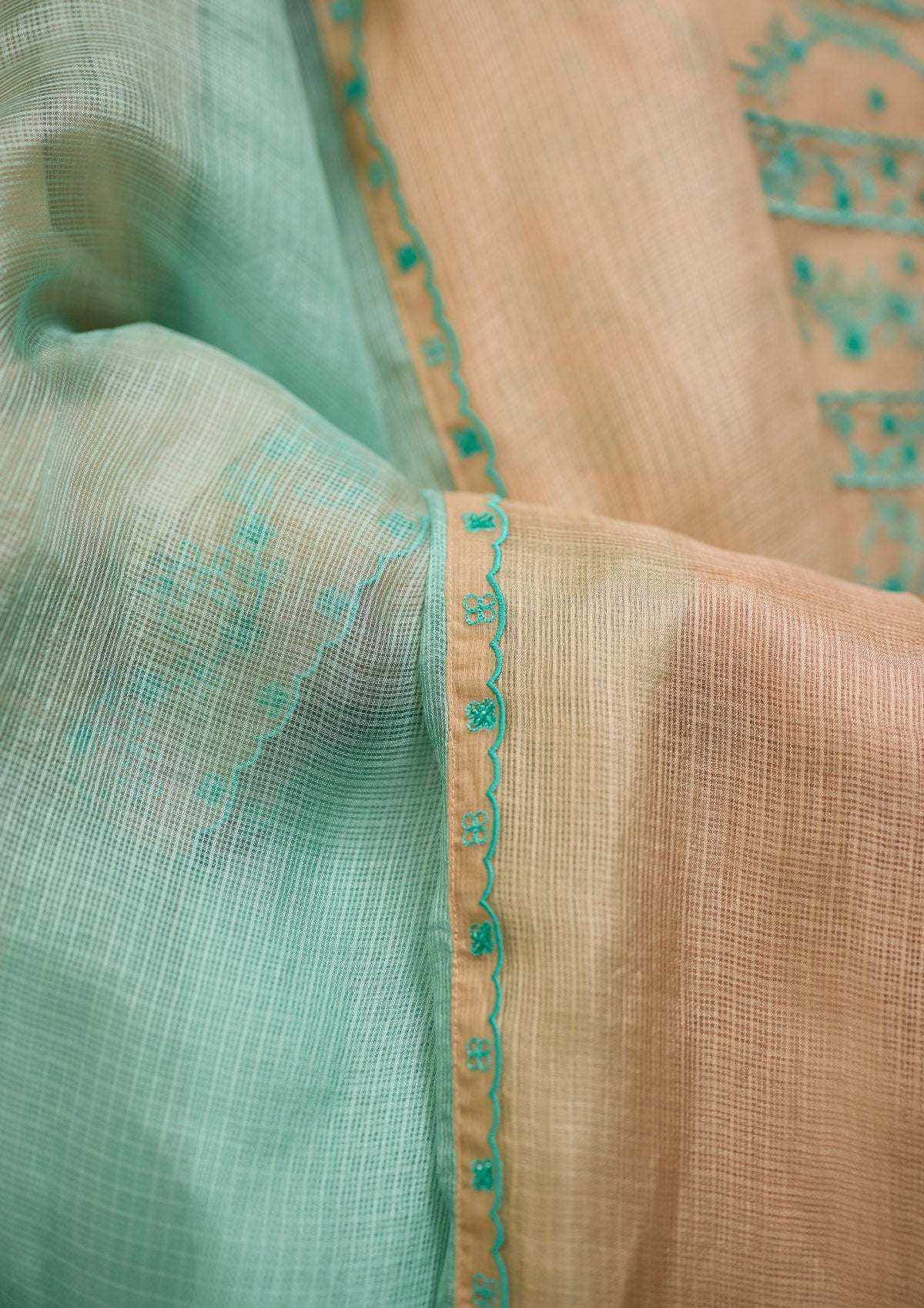 Woodland Stories Embroidered Beige Dupatta
