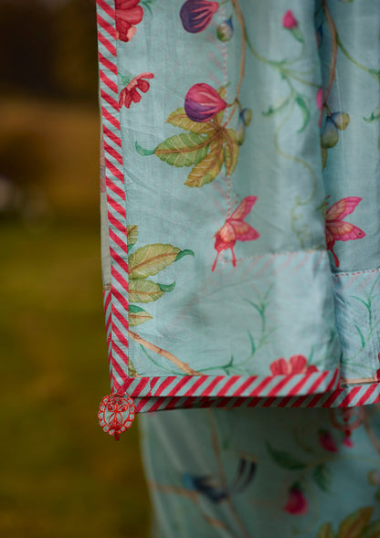Fig &amp; Fable Blue Saree